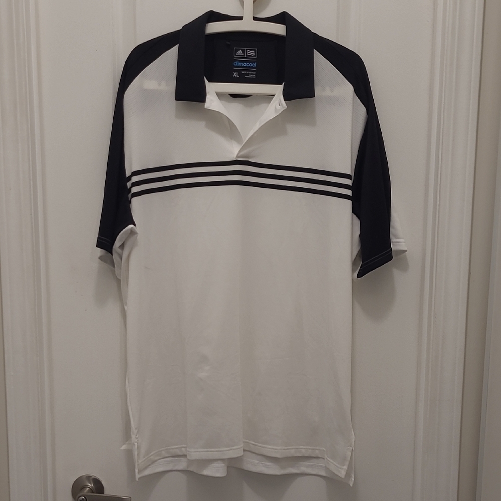 Adidas Men's Polo Shirt in White and Black